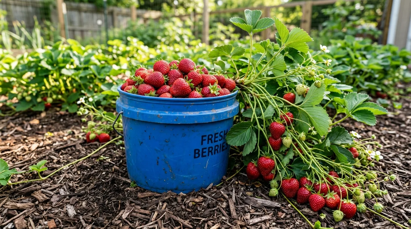 Strawberries in a Bucket